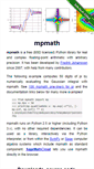 Mobile Screenshot of mpmath.org